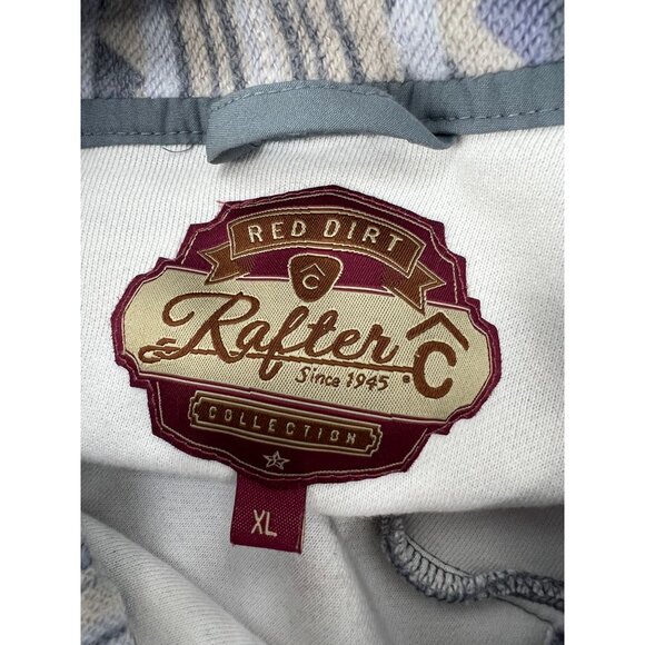 Rafter C XL Aztec Cotton Quarter-Zip Pullover Sweater Southwestern Tribal 90s - Picture 3 of 14